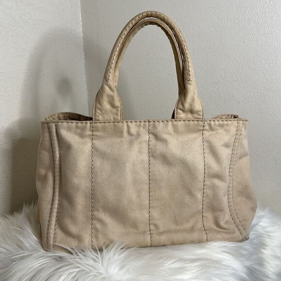 💯Authentic Prada Canapa Denim Medium Size 🍀 - Picture 9 of 17